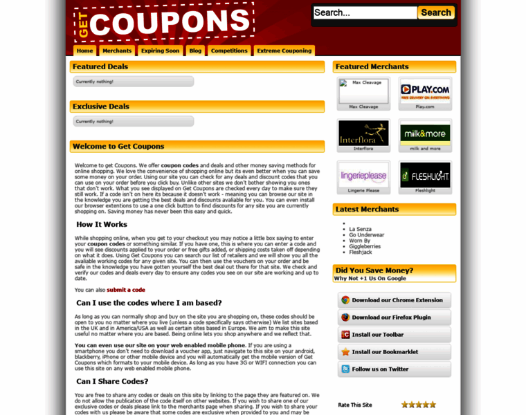 Get-coupons.com thumbnail