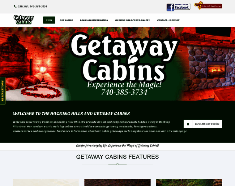 Getawaycabins.com thumbnail