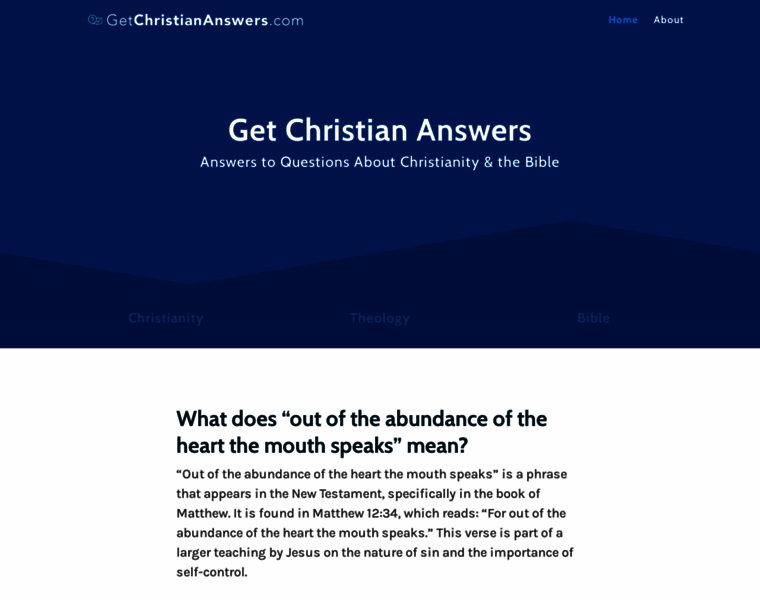 Getchristiananswers.com thumbnail