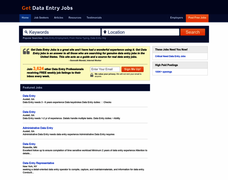 Getdataentryjobs.com thumbnail