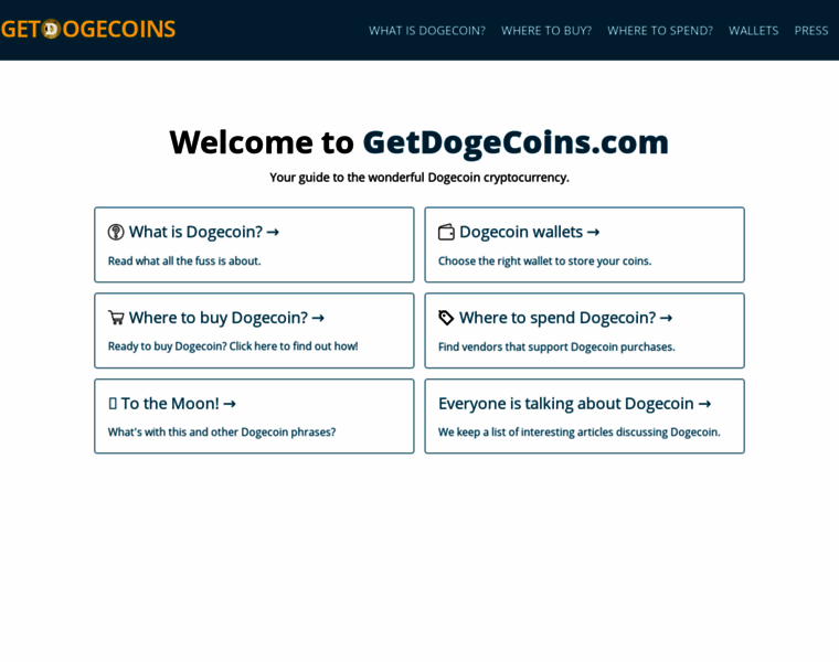 Getdogecoins.com thumbnail