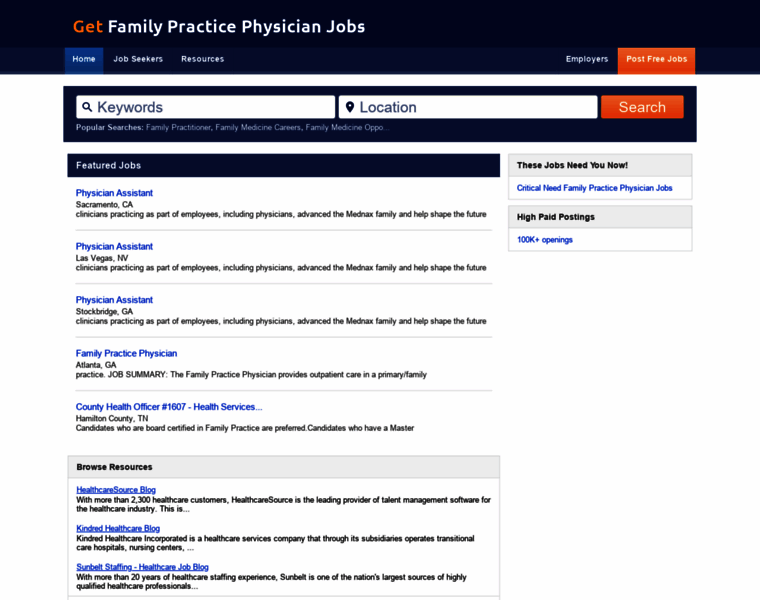 Getfamilypracticephysicianjobs.com thumbnail