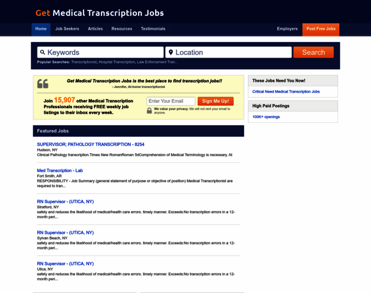 Getmedicaltranscriptionjobs.com thumbnail