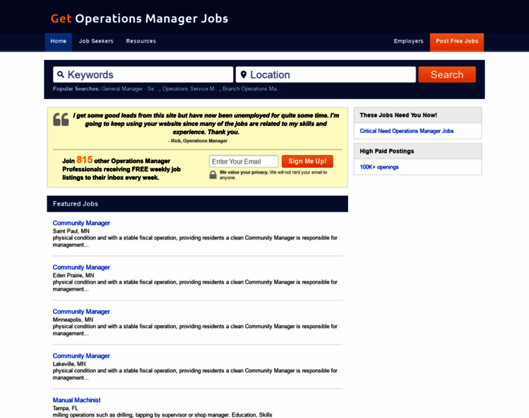 Getoperationsmanagerjobs.com thumbnail