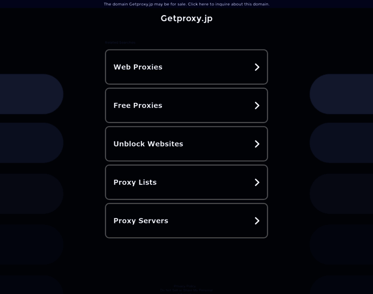 Getproxy.jp thumbnail
