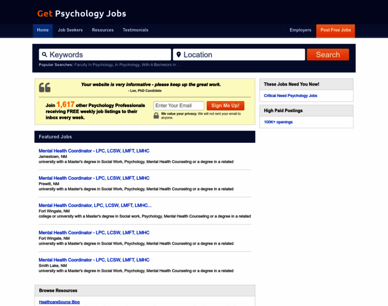 Getpsychologyjobs.com thumbnail