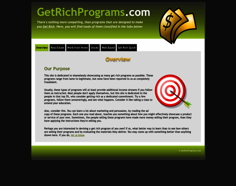 Getrichprograms.com thumbnail