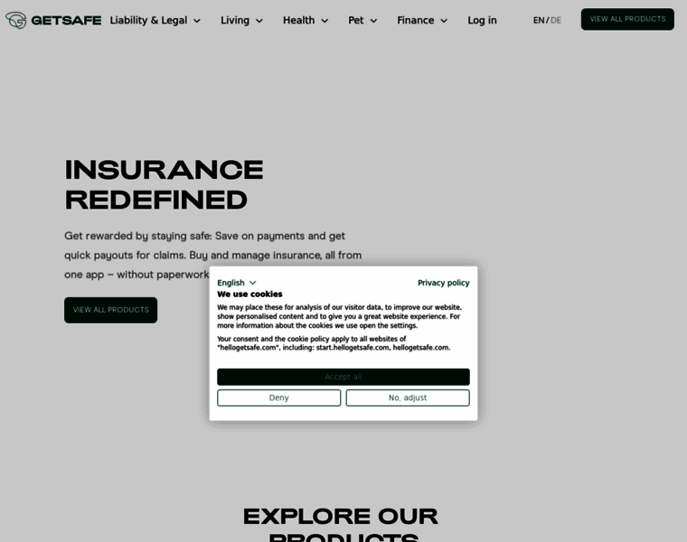 Getsafe.eu thumbnail Getsafe.eu thumbnail