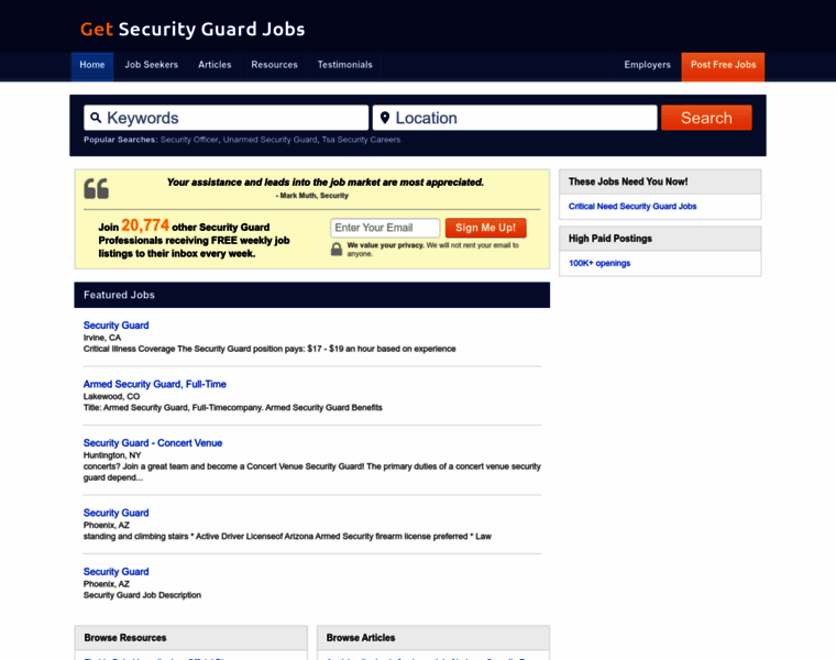Getsecurityguardjobs.com thumbnail
