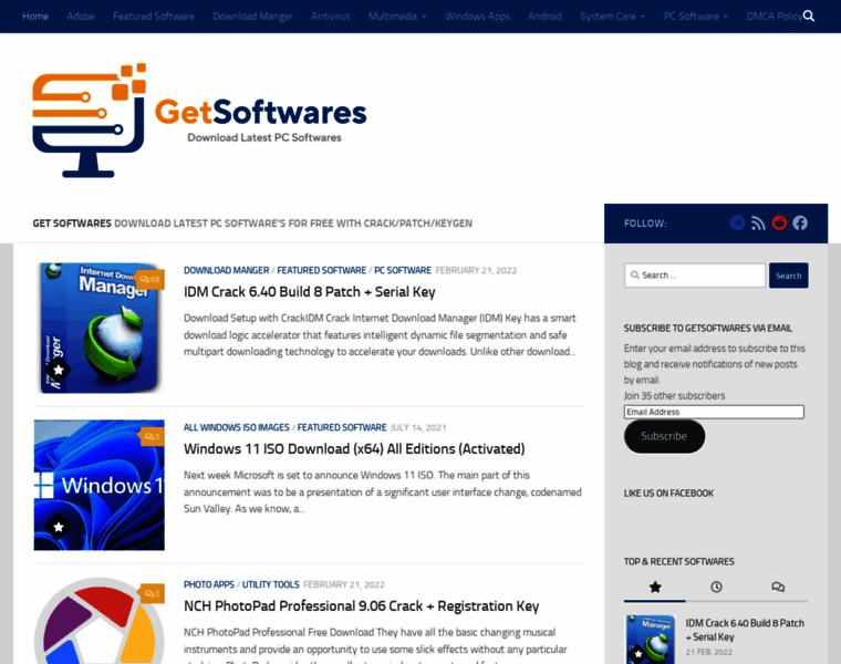 Getsoftwares.net thumbnail