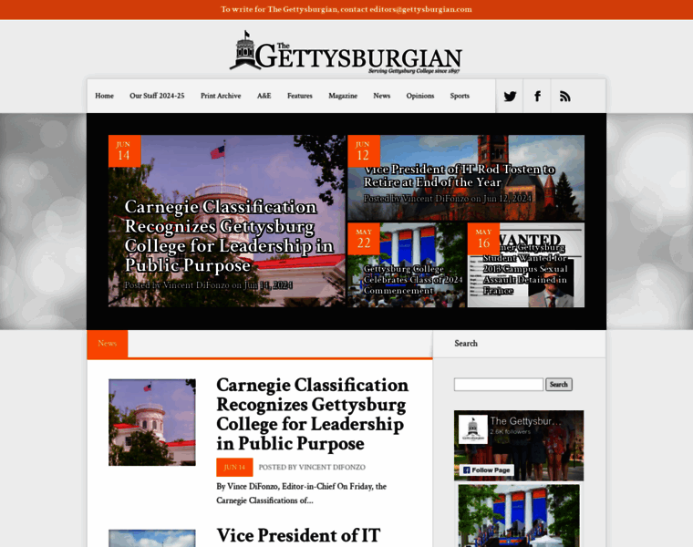 Gettysburgian.com thumbnail