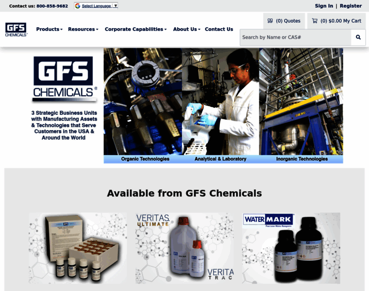 Gfschemicals.com thumbnail