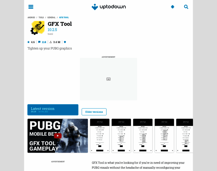 Gfx-tool.en.uptodown.com thumbnail