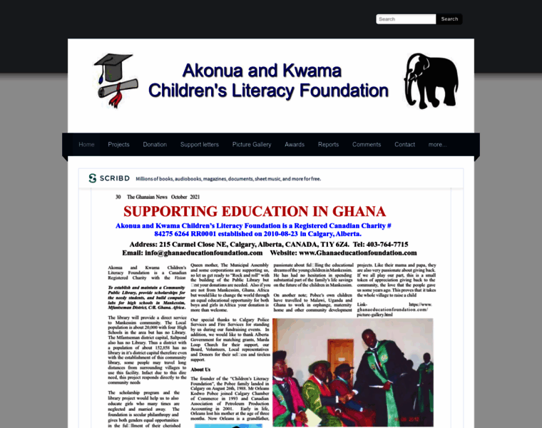Ghanaeducationfoundation.com thumbnail