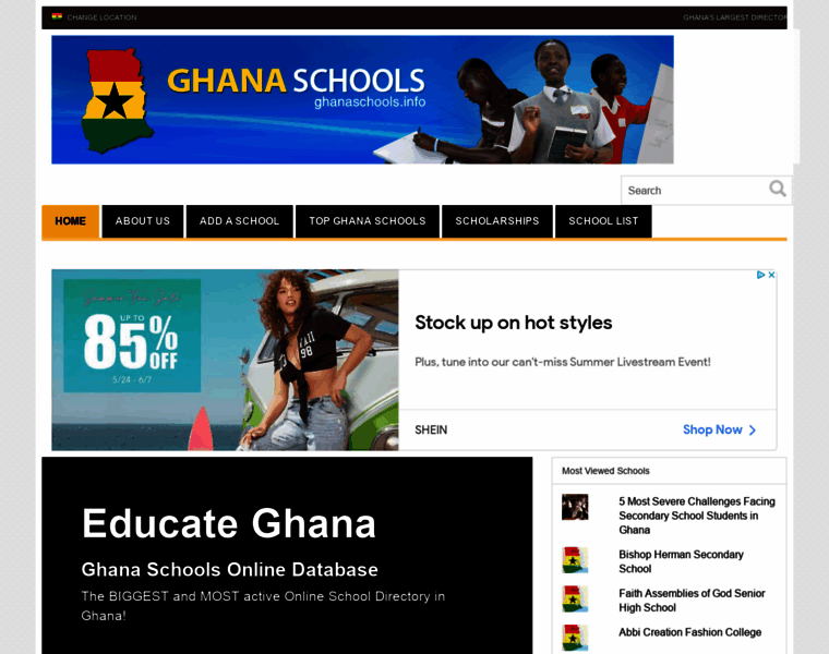 Ghanaschools.info thumbnail