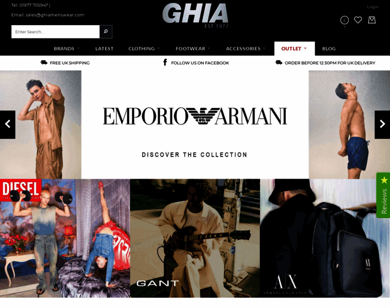 Ghiamenswear.com thumbnail
