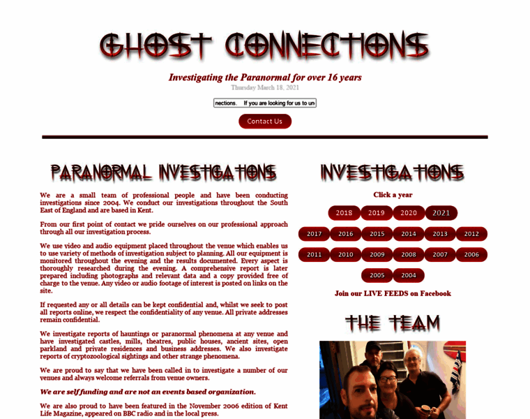 Ghostconnections.com thumbnail