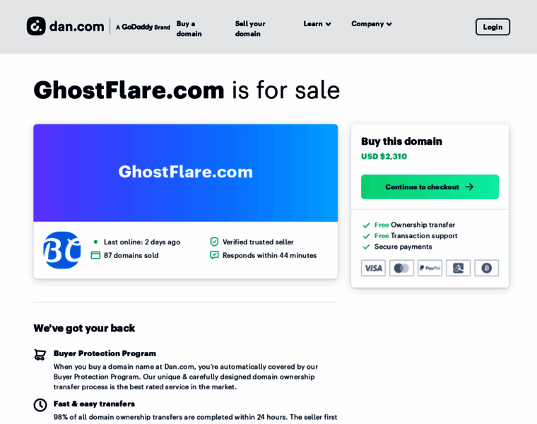 Ghostflare.com thumbnail