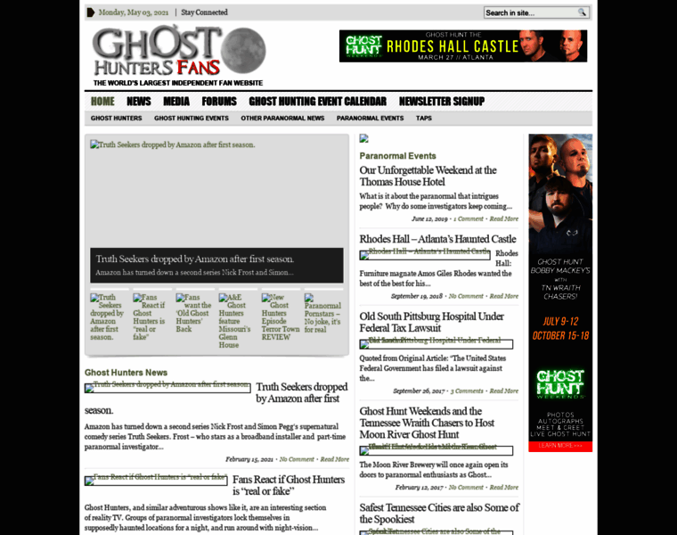 Ghosthuntersfans.com thumbnail