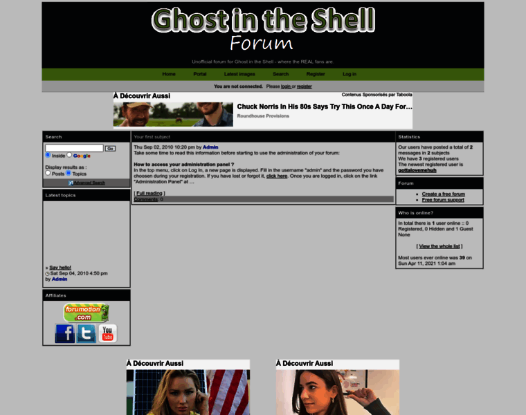 Ghostintheshell.forumotion.com thumbnail
