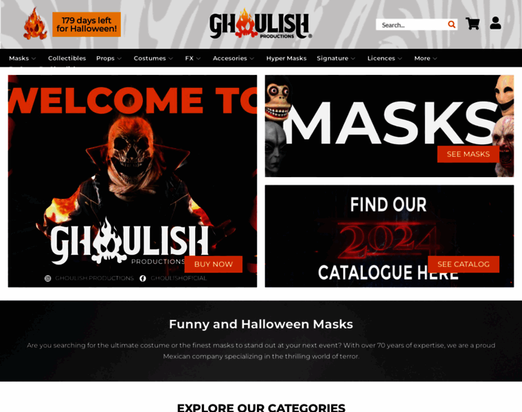 Ghoulishproductions.com thumbnail