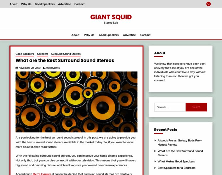 Giant-squid-audio-lab.com thumbnail