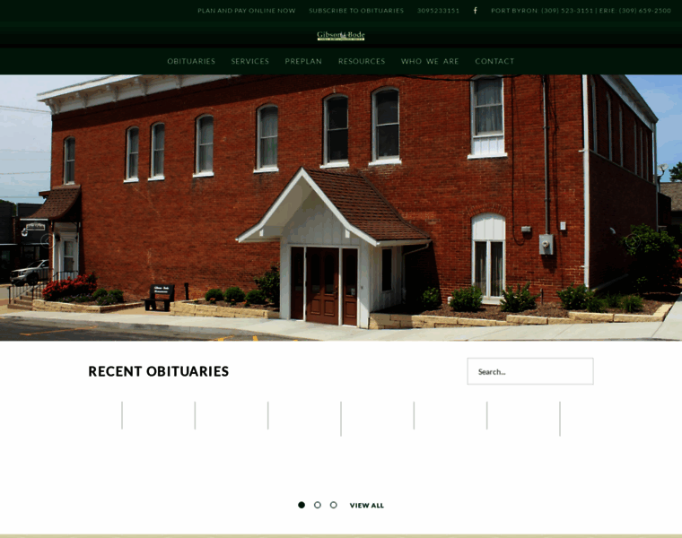 Gibsonfuneralhomes.com thumbnail