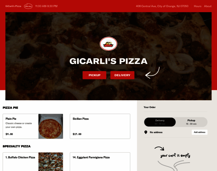 Gicarlispizza.com thumbnail