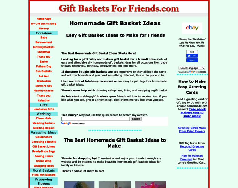 Giftbasketsforfriends.com thumbnail