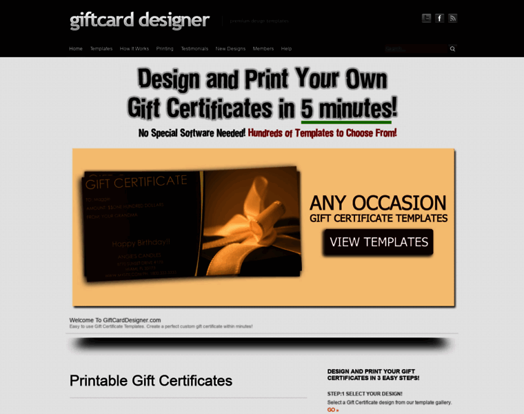 Giftcarddesigner.com thumbnail