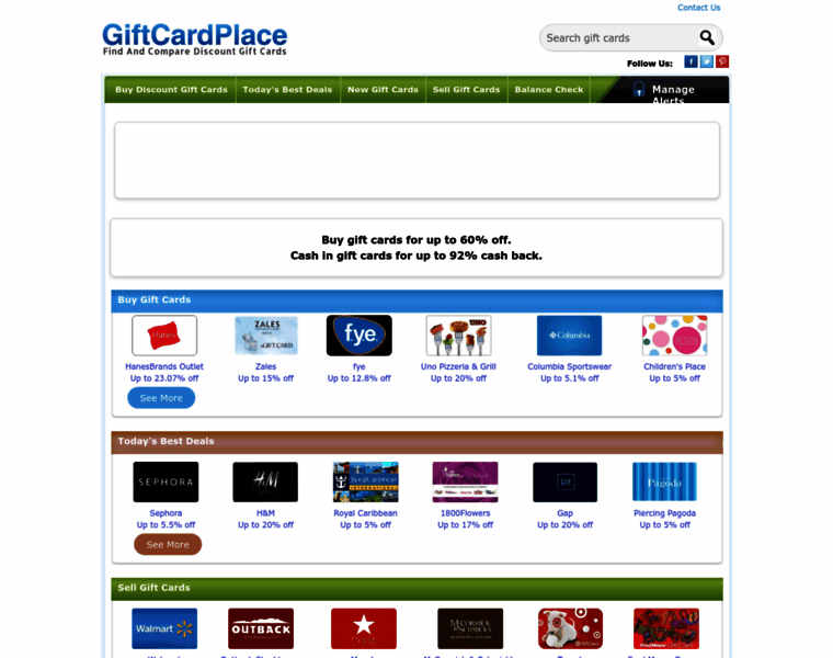 Giftcardplace.com thumbnail