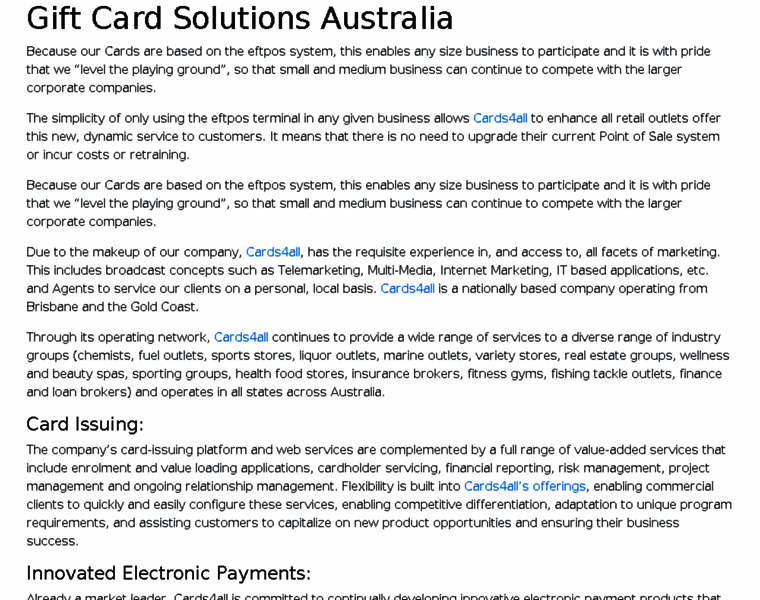 Giftcards4all.com.au thumbnail