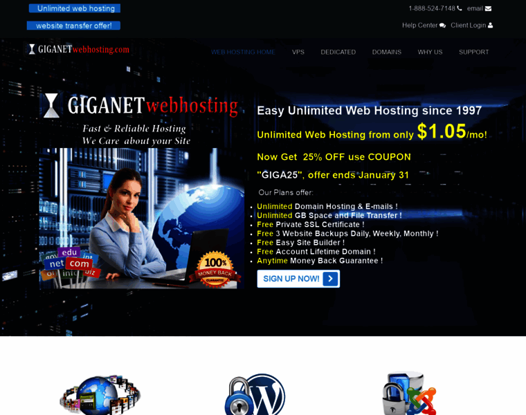 Giganetwebhosting.com thumbnail