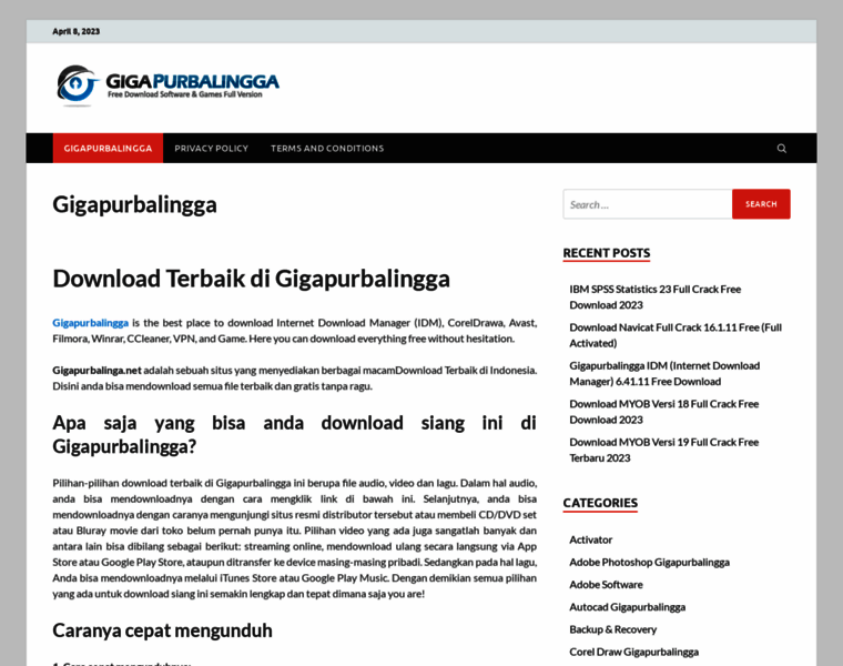 Gigapurbalinga.net thumbnail