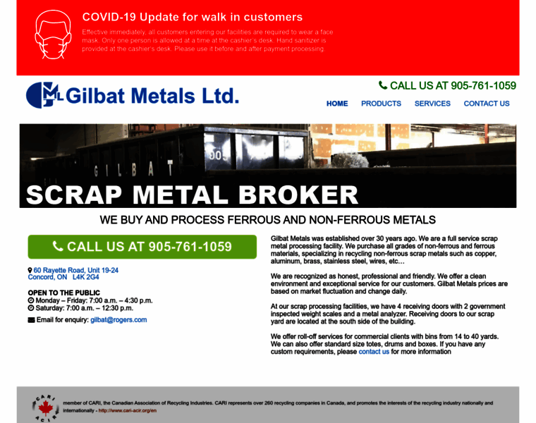 Gilbatmetals.com thumbnail