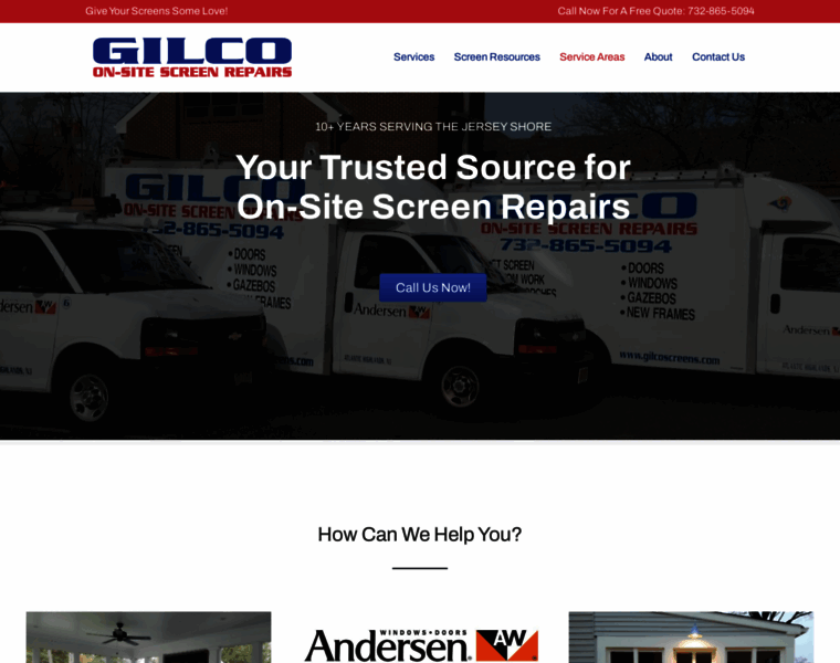 Gilcoscreens.com thumbnail