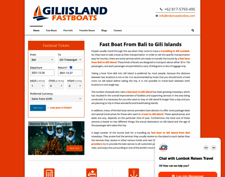 Giliislandfastboats.com thumbnail