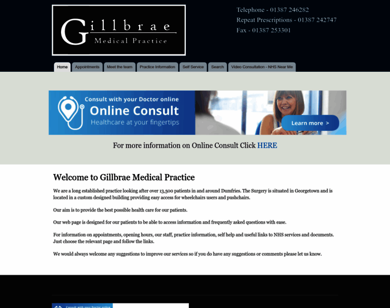 Gillbraemedicalpractice.co.uk thumbnail