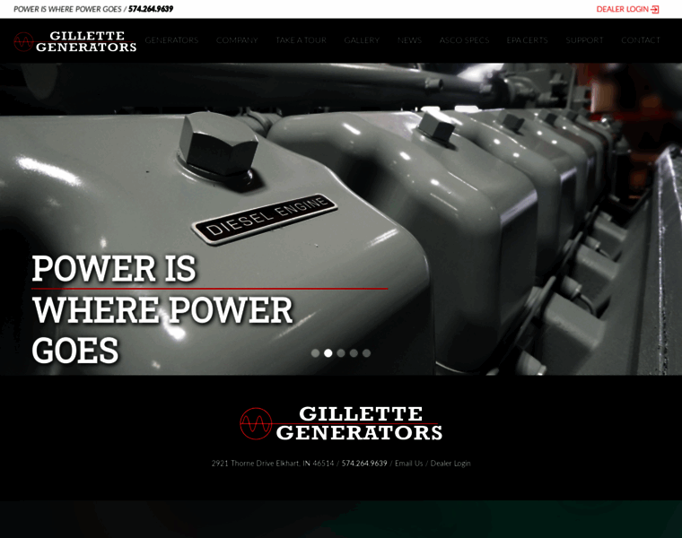Gillettegenerators.com thumbnail