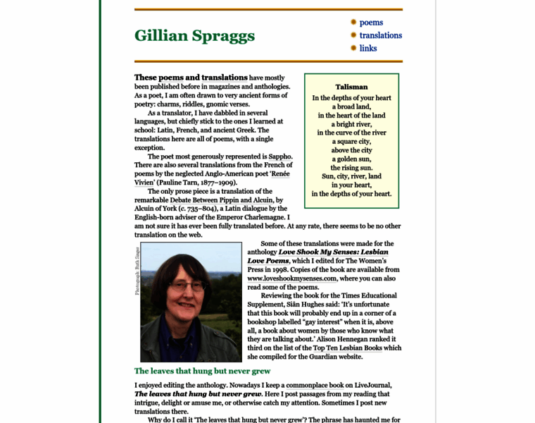 Gillianspraggs.com thumbnail