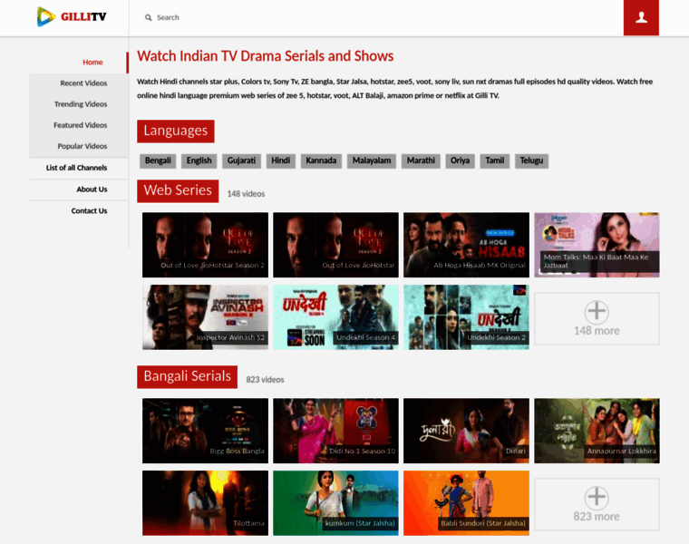 gillitv.live at WI. Watch Indian TV Drama Serials and Shows - gillitv