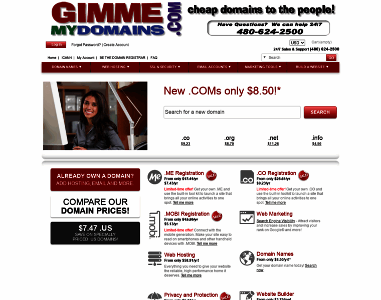 Gimmemydomains.com thumbnail