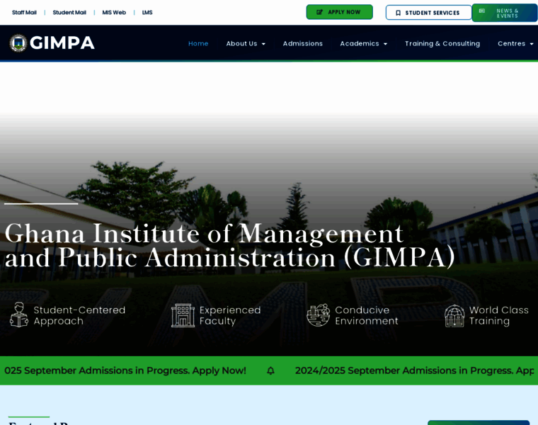 Gimpa.edu.gh thumbnail