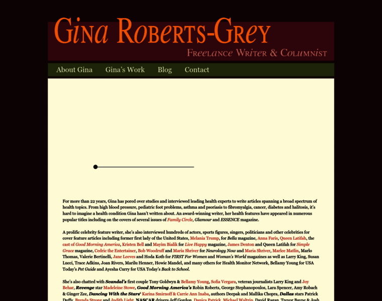Ginaroberts-grey.com thumbnail