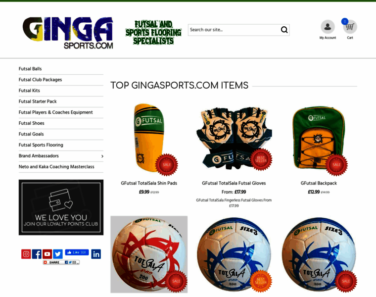 Gingasports.com thumbnail