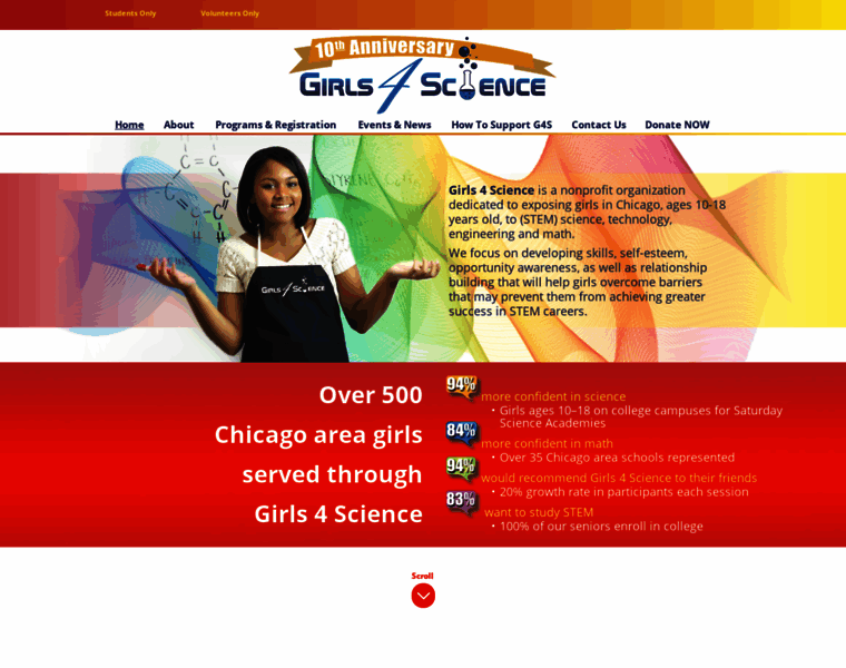 Girls4science.org thumbnail