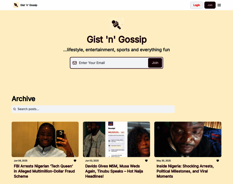 Gistngossip.com thumbnail Gistngossip.com thumbnail
