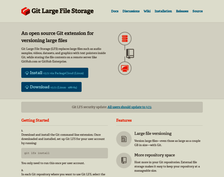 Git-lfs.com thumbnail