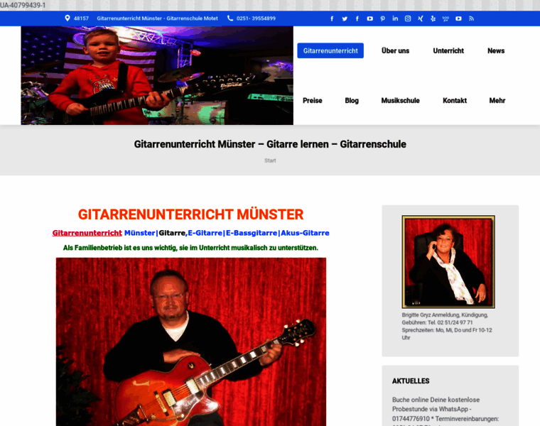Gitarrenunterricht-muenster.eu thumbnail