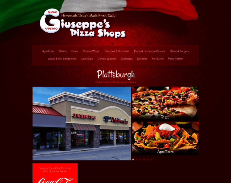 Giuseppespizzashops.com thumbnail